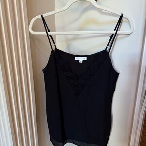 Socialite Black V-Neck Lace Cami